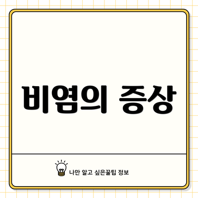 비염의 증상