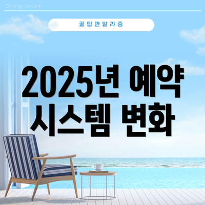 2025년 예약 시스템 변화