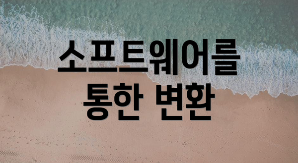 소프트웨어를 통한 변환