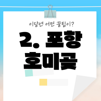 2. 포항 호미곶
