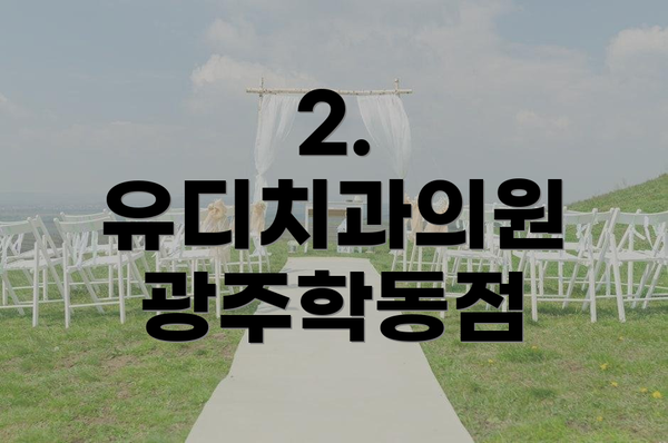 2. 유디치과의원 광주학동점