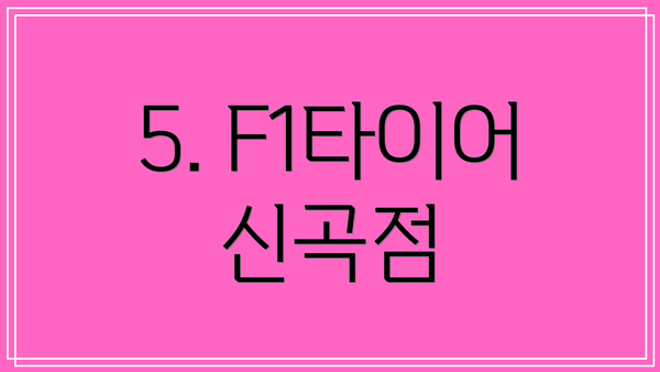 5. F1타이어 신곡점
