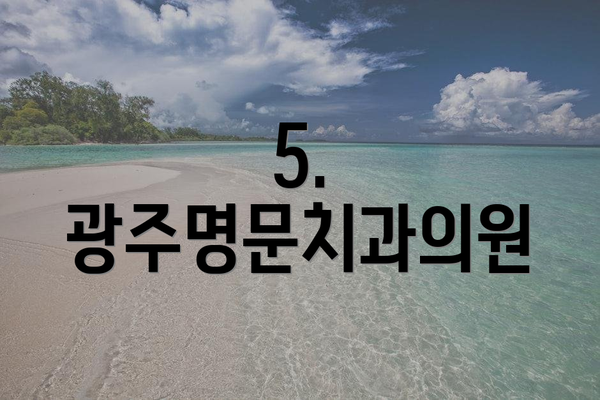 5. 광주명문치과의원