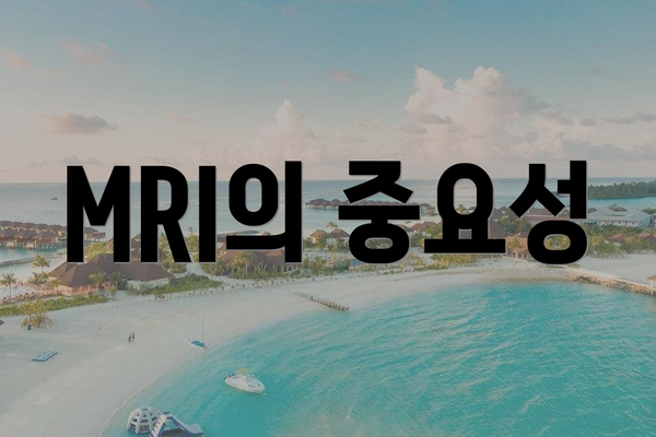 MRI의 중요성