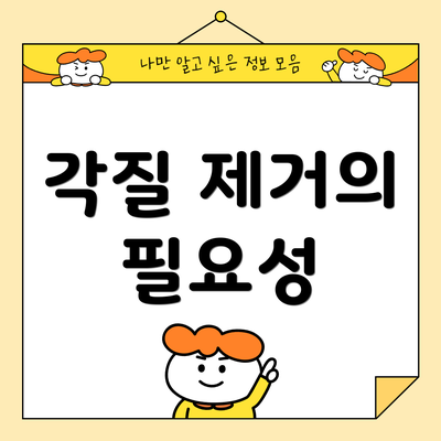 각질 제거의 필요성