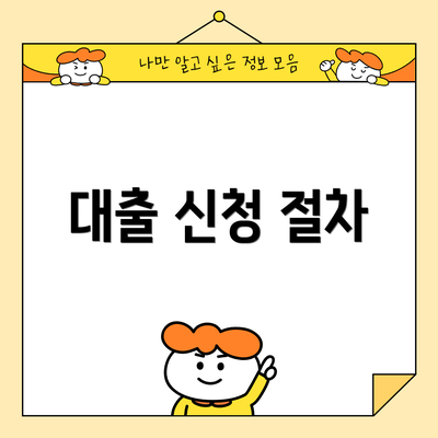 대출 신청 절차