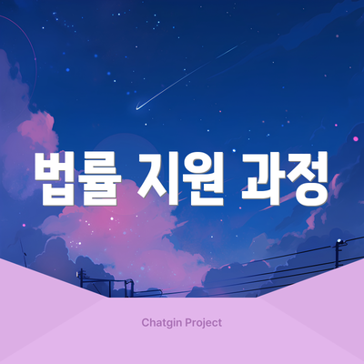 법률 지원 과정