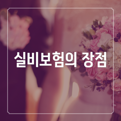 실비보험의 장점