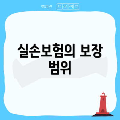 실손보험의 보장 범위