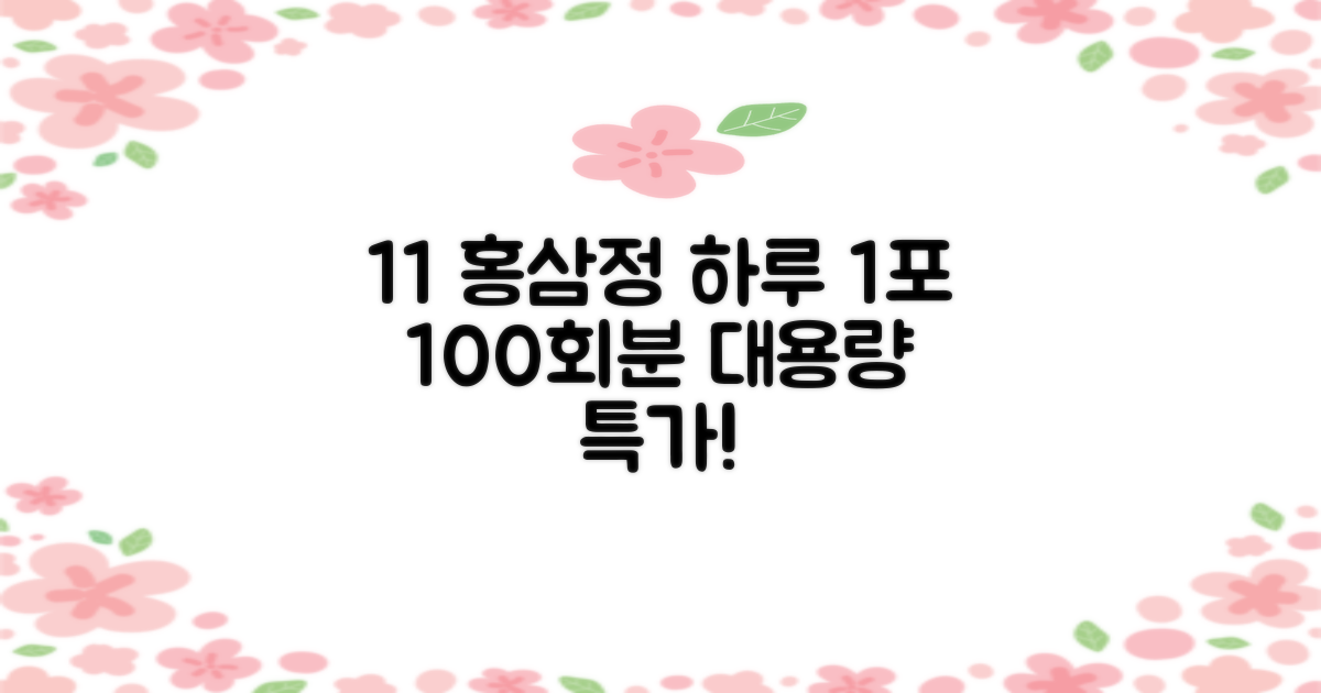 [1+1 특가] 홍삼정 6년근 하루한포 100회분 대용량+쇼핑백, 2개, 1L 추천 리뷰